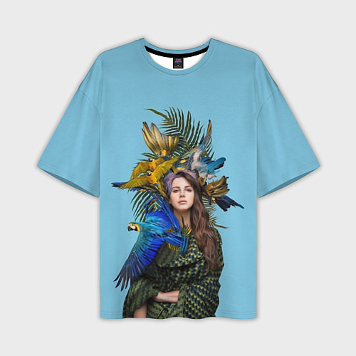 Мужская футболка оверсайз Lana Del Rey: Tropical / 3D-принт – фото 1