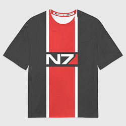 Футболка оверсайз мужская Mass Effect: N7, цвет: 3D-принт
