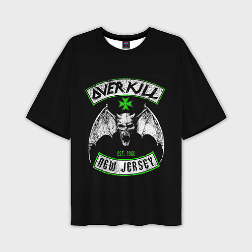 Мужская футболка оверсайз Overkill: New Jersey / 3D-принт – фото 1