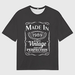 Футболка оверсайз мужская Сделано в 1989, цвет: 3D-принт