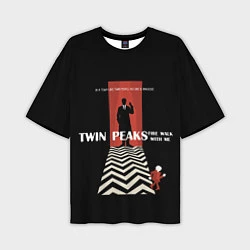 Футболка оверсайз мужская Twin Peaks Man, цвет: 3D-принт