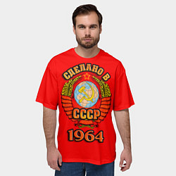 Футболка оверсайз мужская Сделано в 1964 СССР, цвет: 3D-принт — фото 2