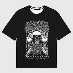 Футболка оверсайз мужская Amon Amarth: Trio Skulls, цвет: 3D-принт