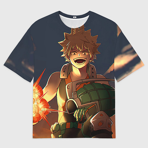 Мужская футболка оверсайз Моя геройская академия / 3D-принт – фото 1