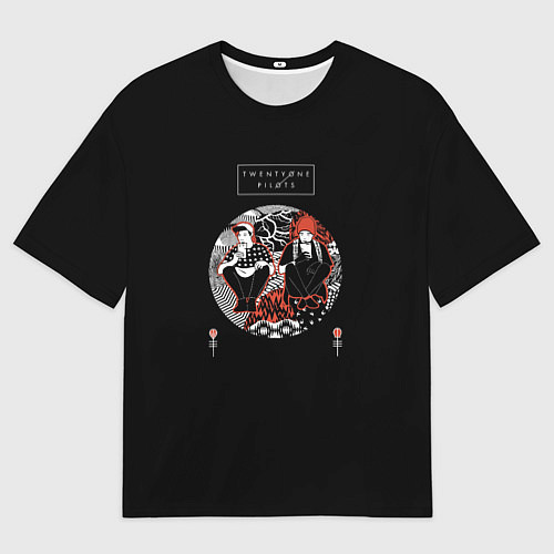 Мужская футболка оверсайз Twenty One Pilots / 3D-принт – фото 1