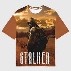 Мужская футболка оверсайз STALKER: Radiation