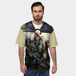 Футболка оверсайз мужская STALKER: Radioactive, цвет: 3D-принт — фото 2