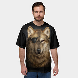 Футболка оверсайз мужская Морской волк, цвет: 3D-принт — фото 2