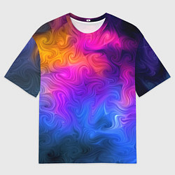 Футболка оверсайз мужская Узор цвета, цвет: 3D-принт