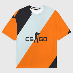 Футболка оверсайз мужская CS:GO Asiimov Lines, цвет: 3D-принт