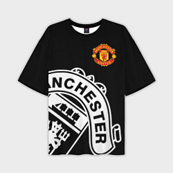 Мужская футболка оверсайз Man United: Black Collection