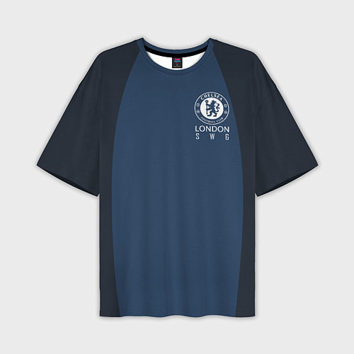 Мужская футболка оверсайз Chelsea FC: London SW6 / 3D-принт – фото 1