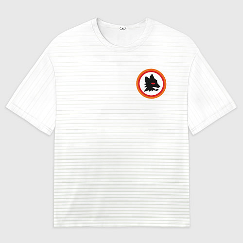 Мужская футболка оверсайз A S Roma - WHITE N 98 NEW 2022 / 3D-принт – фото 1