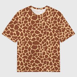 Футболка оверсайз мужская Жираф, цвет: 3D-принт