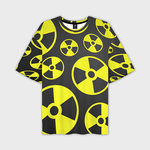 Мужская футболка оверсайз Радиация / 3D-принт – фото 1