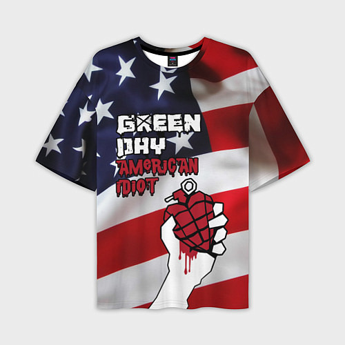 Мужская футболка оверсайз Green Day American Idiot / 3D-принт – фото 1