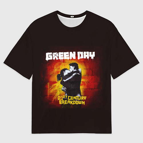 Мужская футболка оверсайз Поцелуй Green Day / 3D-принт – фото 1