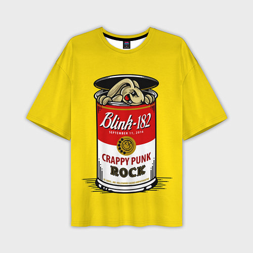 Мужская футболка оверсайз Blink-182: Crappy punk rock / 3D-принт – фото 1