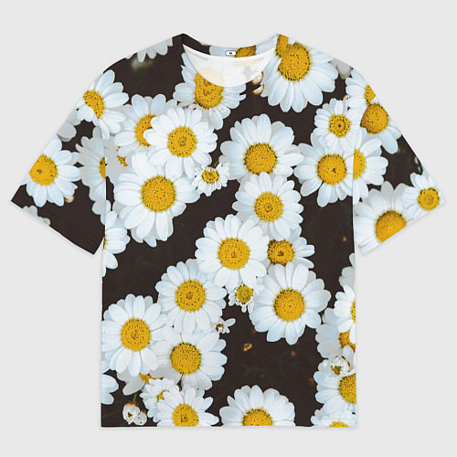 Мужская футболка оверсайз Аромашки / 3D-принт – фото 1