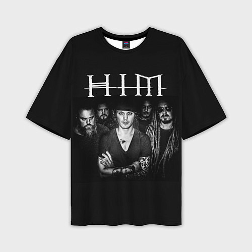 Мужская футболка оверсайз HIM Rock / 3D-принт – фото 1