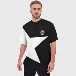 Футболка оверсайз мужская FC Juventus: Star, цвет: 3D-принт — фото 2