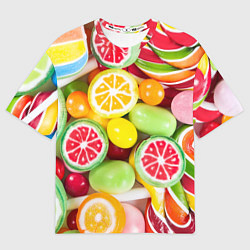 Футболка оверсайз мужская Candy Summer, цвет: 3D-принт