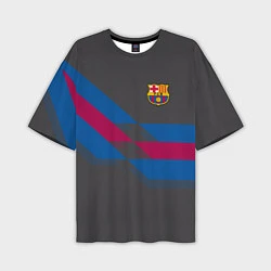Мужская футболка оверсайз Barcelona FC: Dark style