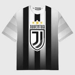 Футболка оверсайз мужская Juventus FC: New logo, цвет: 3D-принт