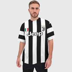 Футболка оверсайз мужская Juventus FC: Dybala Home 17/18, цвет: 3D-принт — фото 2