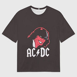 Футболка оверсайз мужская AC/DC Devil, цвет: 3D-принт