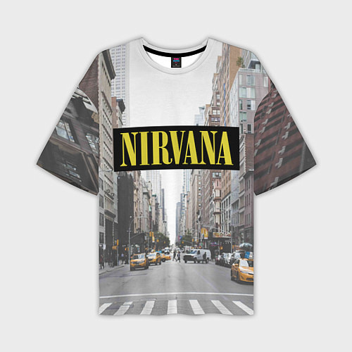Мужская футболка оверсайз Nirvana City / 3D-принт – фото 1