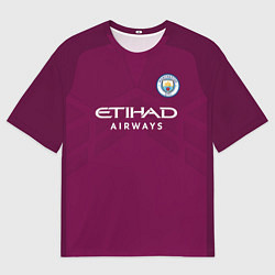 Футболка оверсайз мужская Man City FC: Away 17/18, цвет: 3D-принт