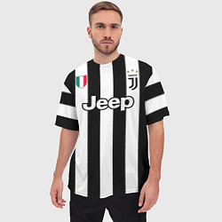 Футболка оверсайз мужская Juventus FC: Higuain Home 17/18, цвет: 3D-принт — фото 2