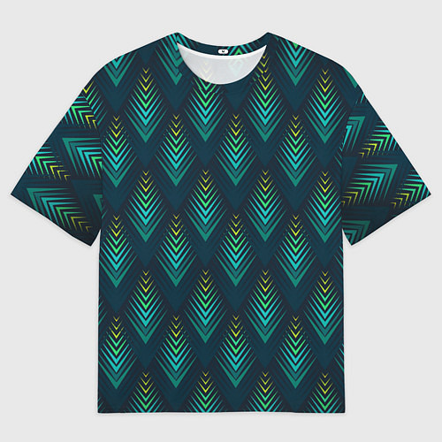 Мужская футболка оверсайз Абстрактная птица / 3D-принт – фото 1