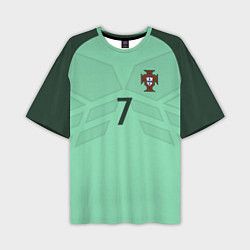 Футболка оверсайз мужская Сборная Португалии: Роналду ЧМ-2018, цвет: 3D-принт