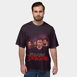 Футболка оверсайз мужская Группа Imagine Dragons, цвет: 3D-принт — фото 2