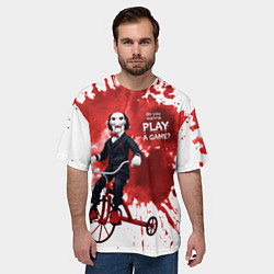 Футболка оверсайз мужская Play a game?, цвет: 3D-принт — фото 2