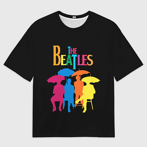 Мужская футболка оверсайз The Beatles: Colour Rain / 3D-принт – фото 1