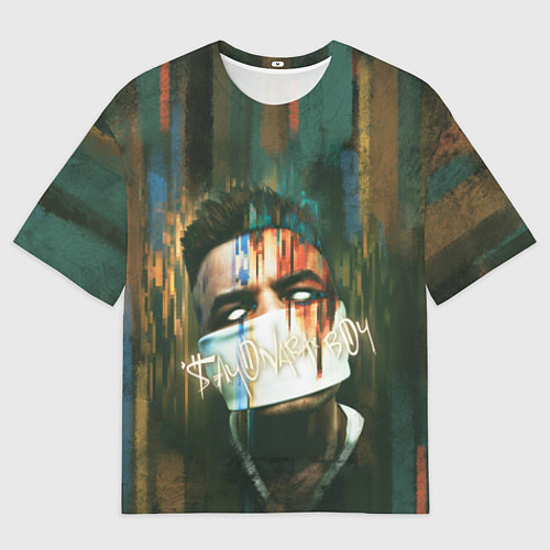Мужская футболка оверсайз Sayonara Boy: Dark side / 3D-принт – фото 1