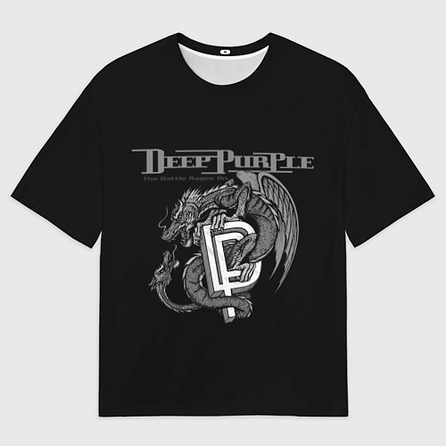 Мужская футболка оверсайз Deep Purple: Dark Dragon / 3D-принт – фото 1