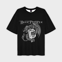Мужская футболка оверсайз Deep Purple: Dark Dragon