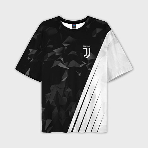 Мужская футболка оверсайз FC Juventus: Abstract / 3D-принт – фото 1
