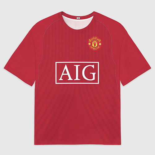 Мужская футболка оверсайз C Ronaldo retro 2008 / 3D-принт – фото 1