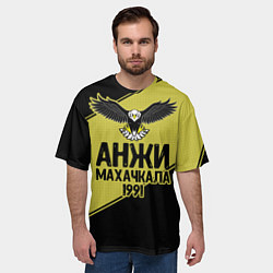 Футболка оверсайз мужская Анжи Махачкала 1991, цвет: 3D-принт — фото 2