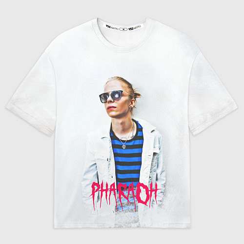 Мужская футболка оверсайз Pharaoh: White side / 3D-принт – фото 1