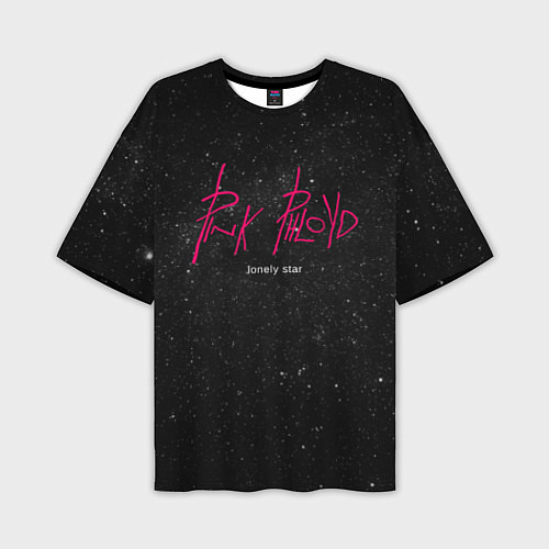 Мужская футболка оверсайз Pink Phloyd: Lonely star / 3D-принт – фото 1