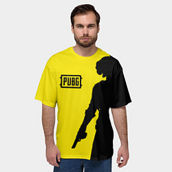 Футболка оверсайз мужская PUBG: Yellow Shadow, цвет: 3D-принт — фото 2