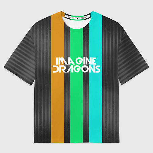 Мужская футболка оверсайз Imagine Dragons: Evolve Lines / 3D-принт – фото 1