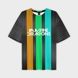 Футболка оверсайз мужская Imagine Dragons: Evolve Lines, цвет: 3D-принт
