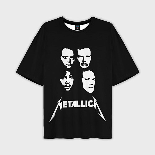 Мужская футболка оверсайз Metallica - rock band / 3D-принт – фото 1